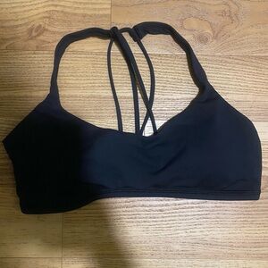 EUC Lululemon Black size 6 Free to be bra.
